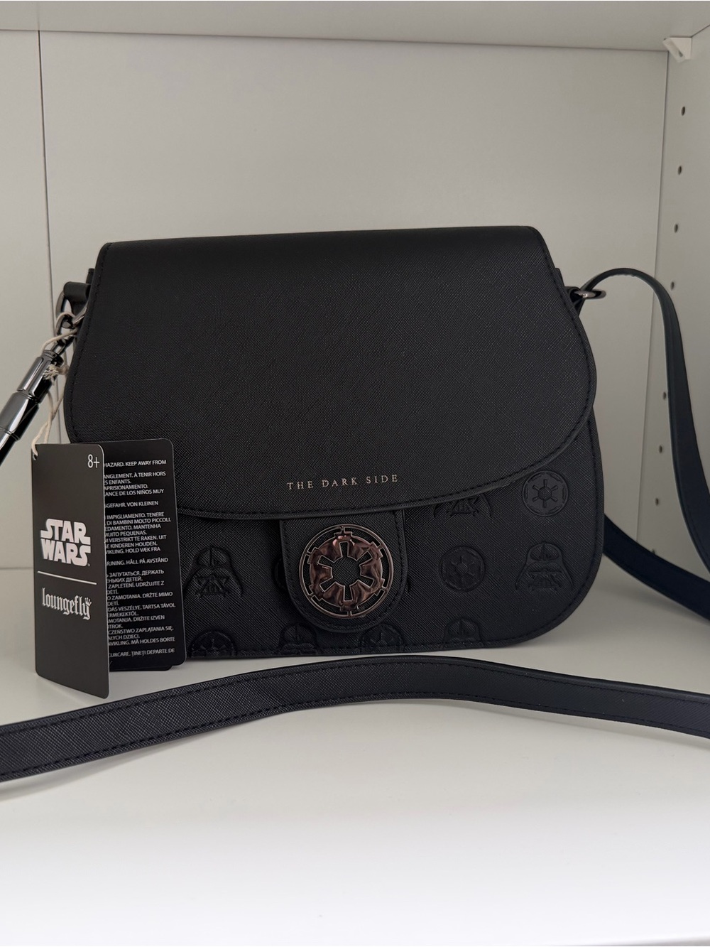 Loungefly Star Wars 'The Dark Side' Black Crossbody Bag